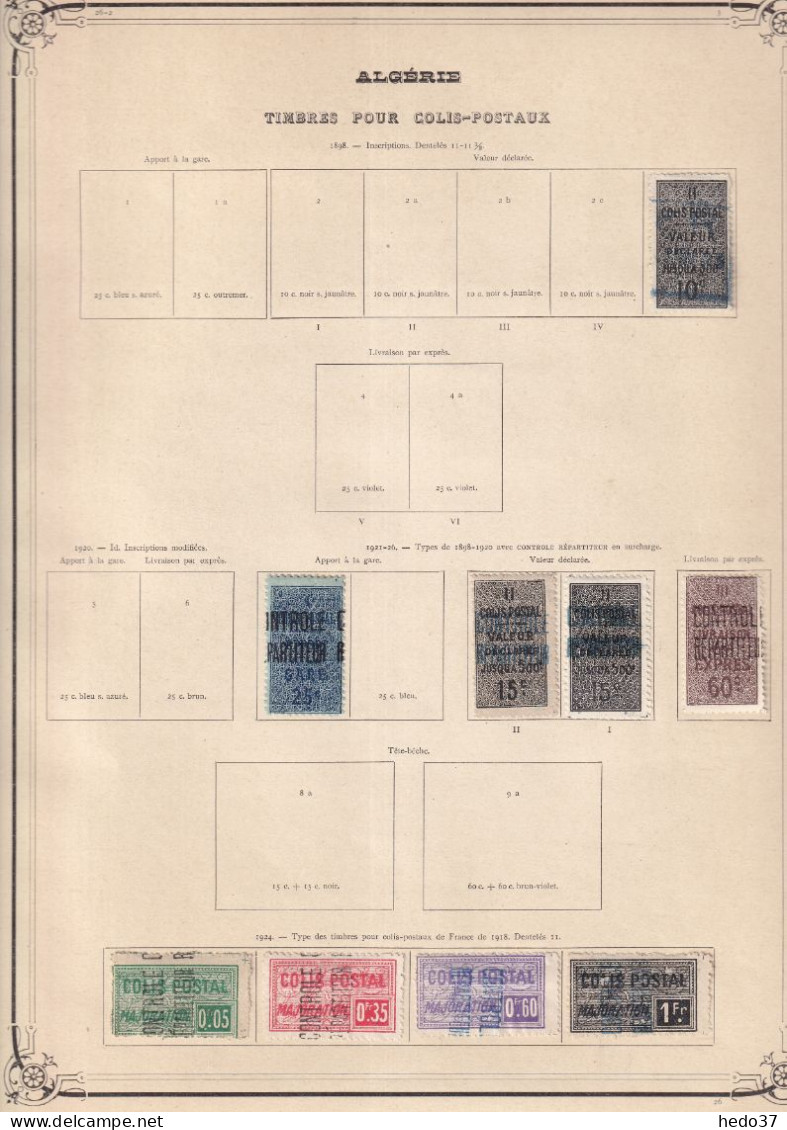 Algérie Colis Postaux - Collection Neufs Sans Gomme / Oblitérés - TB - Paquetes Postales