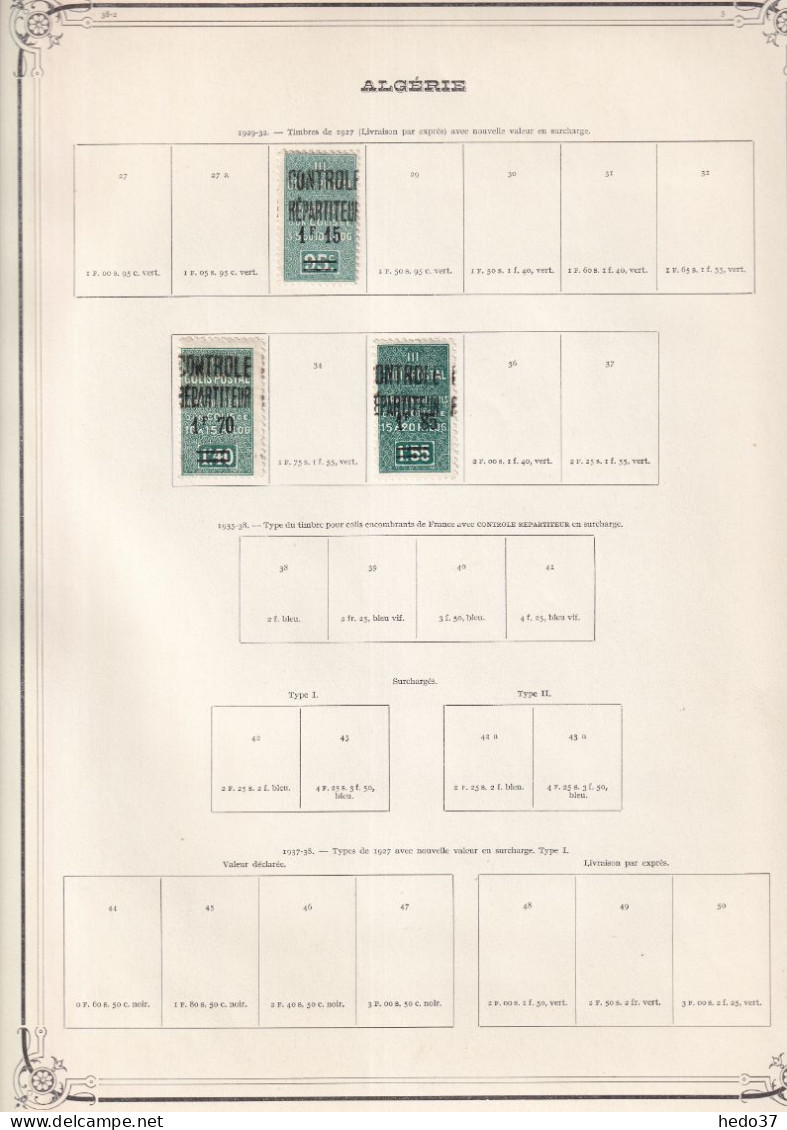 Algérie Colis Postaux - Collection Neufs Sans Gomme / Oblitérés - TB - Paketmarken