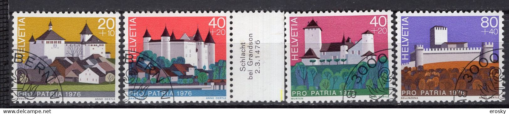 T3204 - SUISSE SWITZERLAND Yv N°1005/08 Pro Patria Fete Nationale - Used Stamps