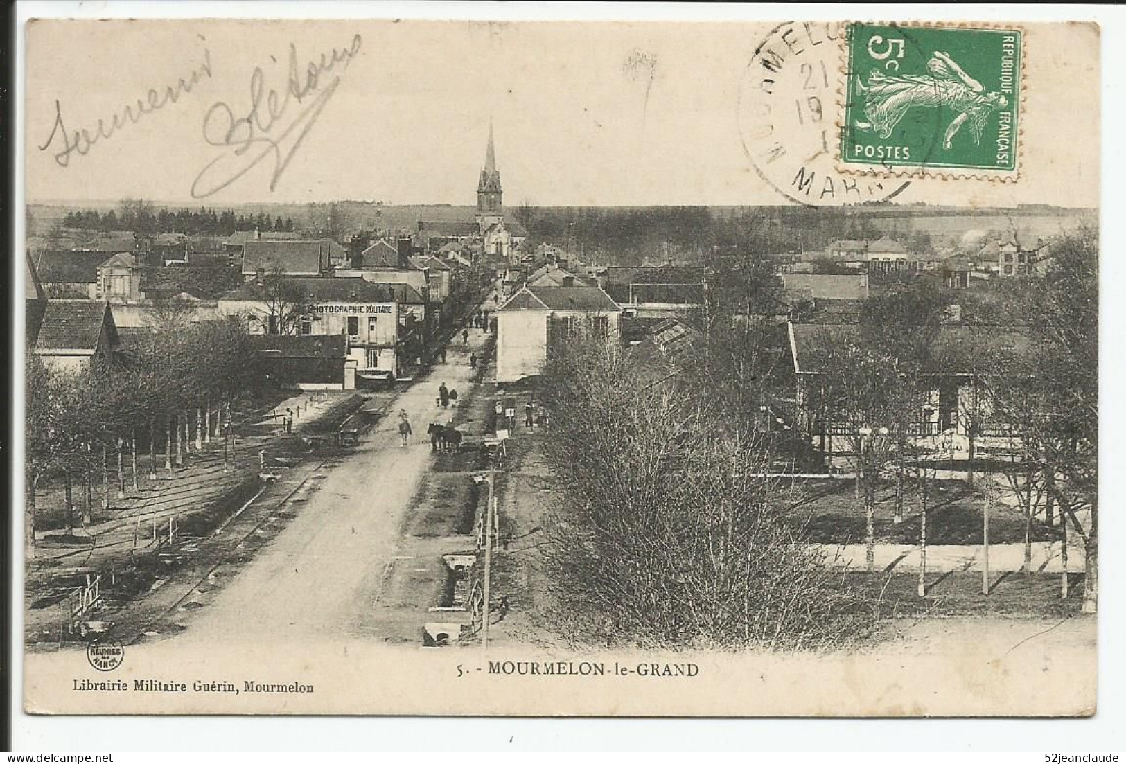 Vue Générale Route Principale L'Eglise Rare   1910-20    N° 5 - Mourmelon Le Grand