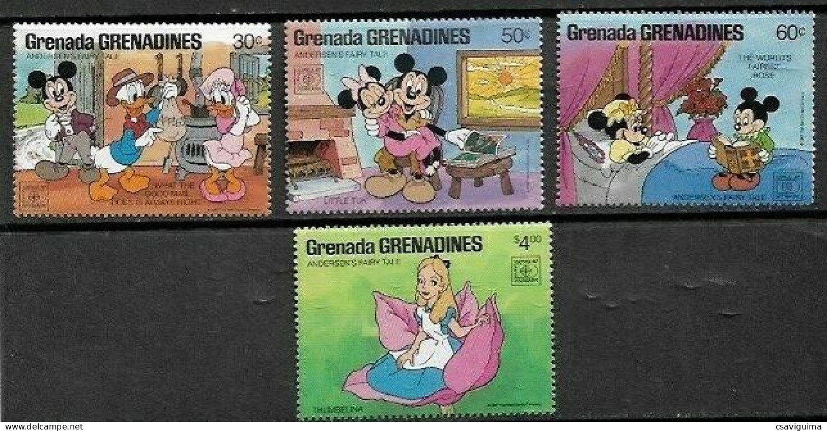 Grenada Grenadines - 1987 - Disney: Hafnia - Yv 801/04 - Disney