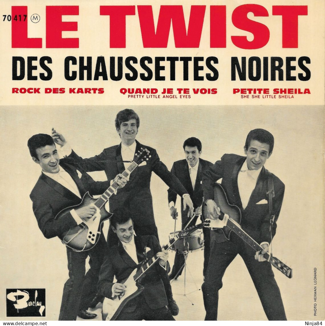 EP 45 RPM (7") Les Chaussettes Noires / Gene Vincent   "  Le Twist  " - Altri - Francese