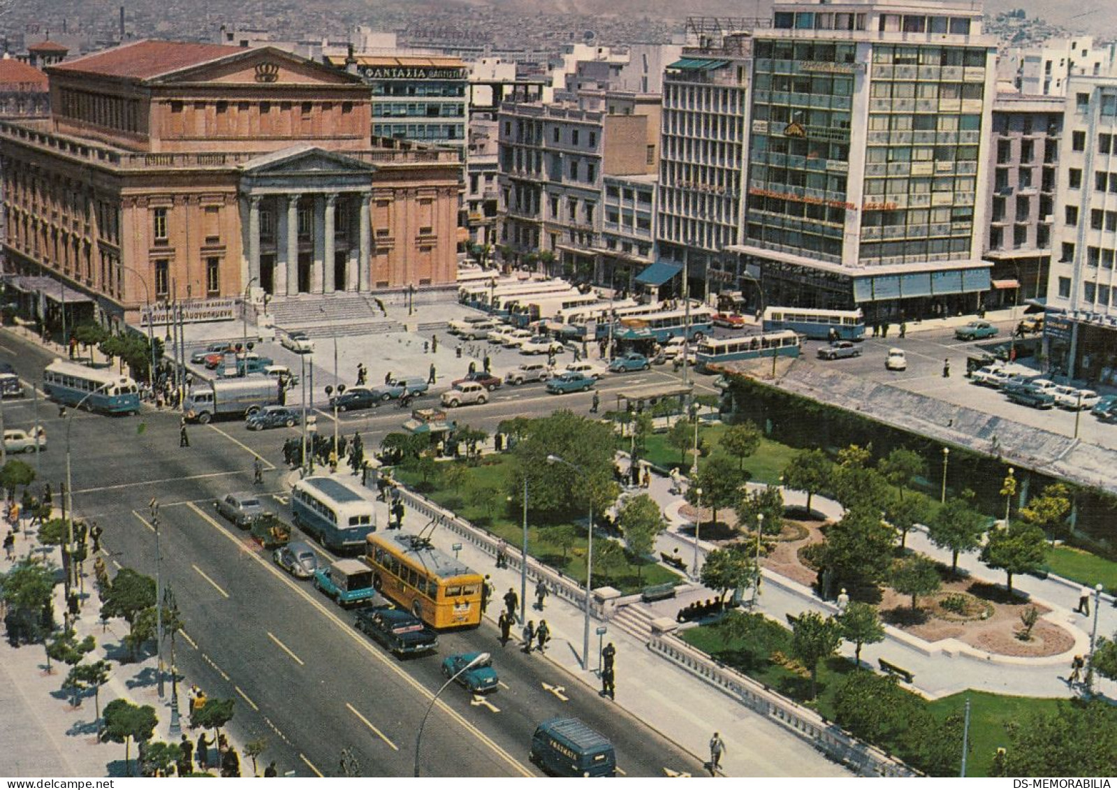 Pireus - Theater , Trolley Bus 1969 - Greece