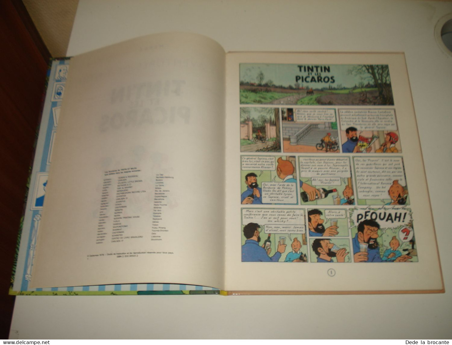 C54 (2)/ Tintin " Et Les Picaros " EO 1976 - C 1 - 24 Traductions - Superbe état - Tintin