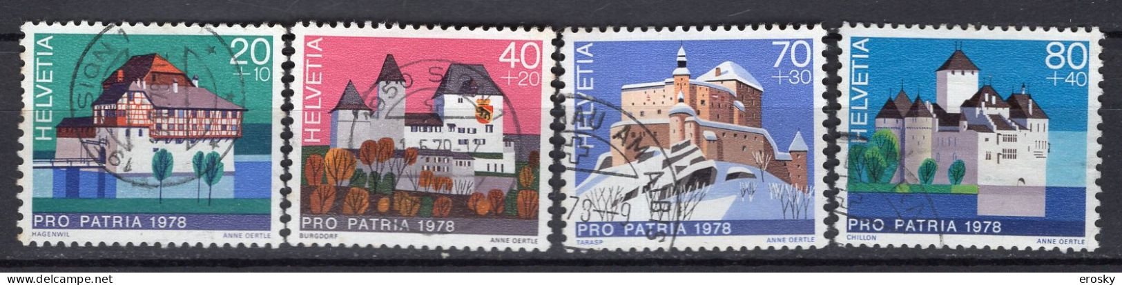 T3206 - SUISSE SWITZERLAND Yv N°1026/29 Pro Patria Fete Nationale - Used Stamps