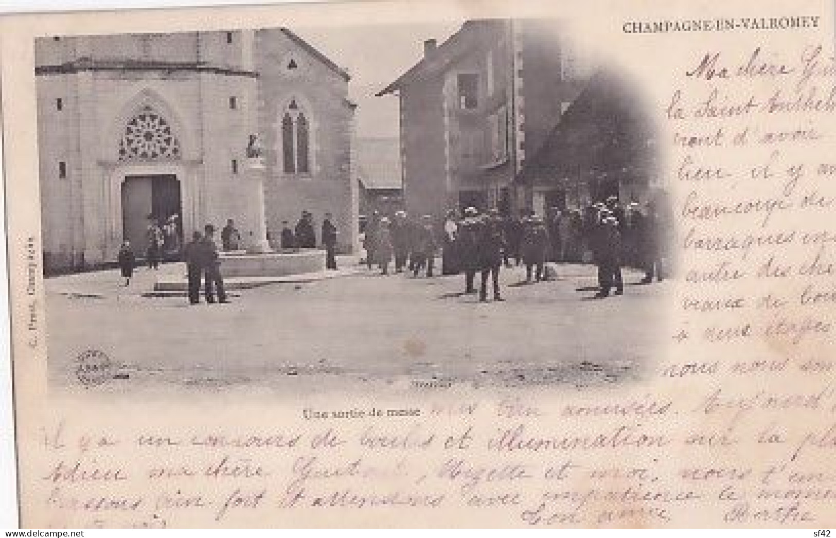 CHAMPAGNE  EN VALROMAY      UNE SORTIE DE MESSE            PRECURSEUR - Non Classificati