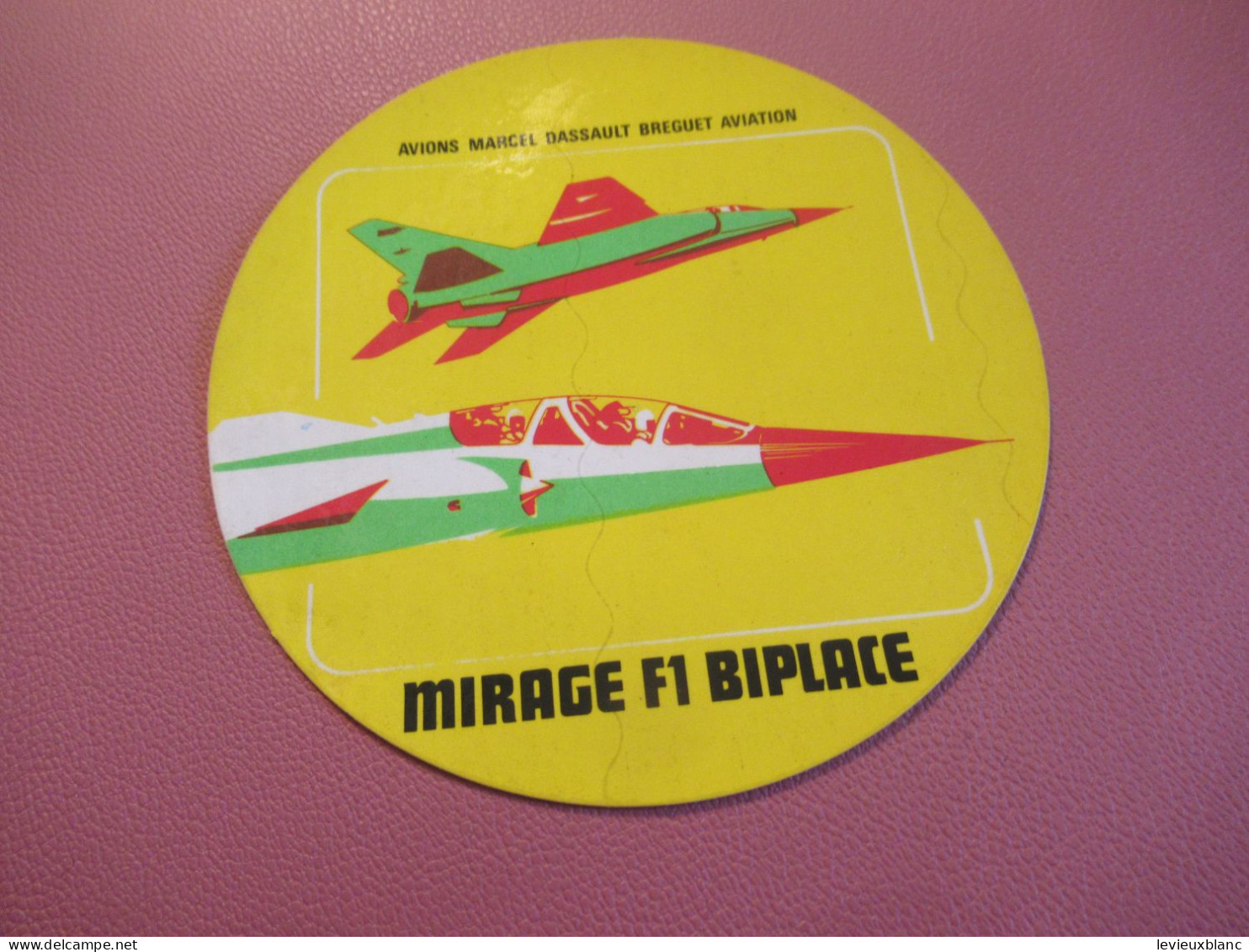 Militaria/ Auto-Collant D'époque/ MIRAGE F1 Biplace/ Dassault-Breguet/ TaKtik/Vers 1975-1985         AV42 - Luchtvaart
