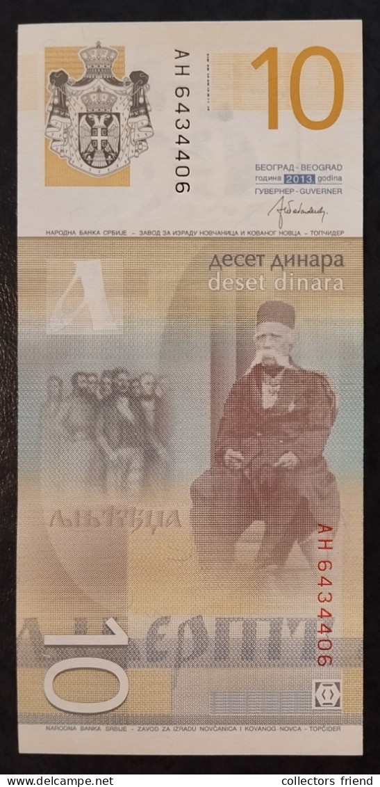 Serbia Serbien - 2013 - 10 Dinara- P54b UNC - Servië