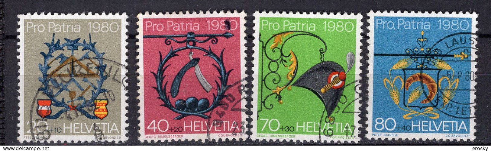 T3209 - SUISSE SWITZERLAND Yv N°1106/09 Pro Patria Fete Nationale - Used Stamps