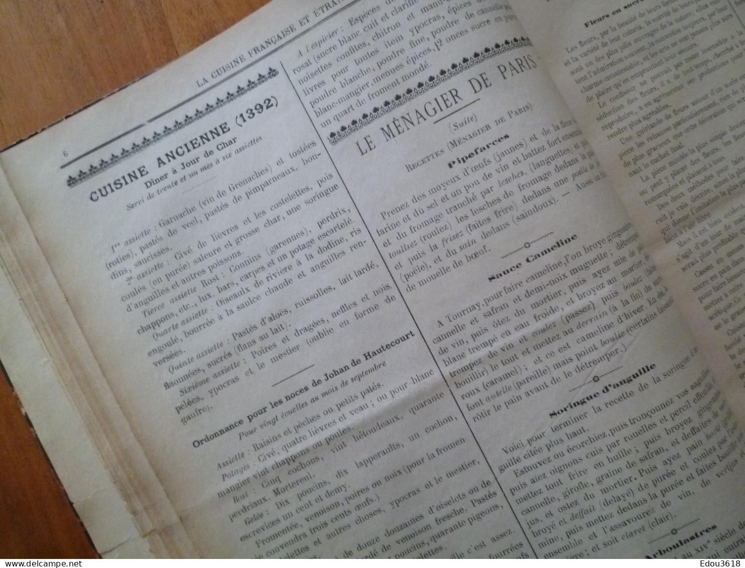 25  Revues La Cuisine Française Reliées Format Livre De 1904 à 1906 Menus Hors D'oeuvre De Fantaisie Patisserie Etc... - Menú