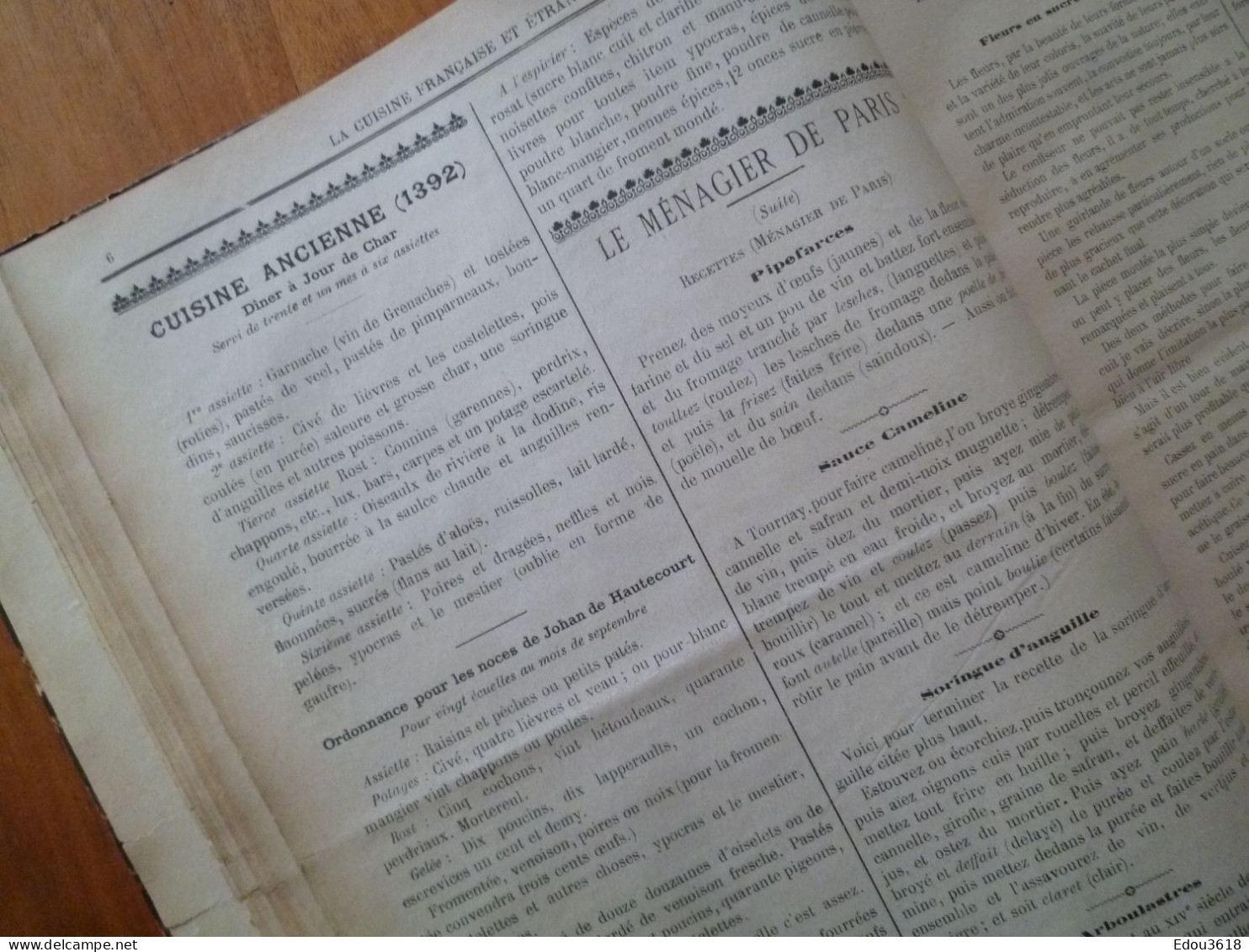 25  Revues La Cuisine Française Reliées Format Livre De 1904 à 1906 Menus Hors D'oeuvre De Fantaisie Patisserie Etc... - Menu