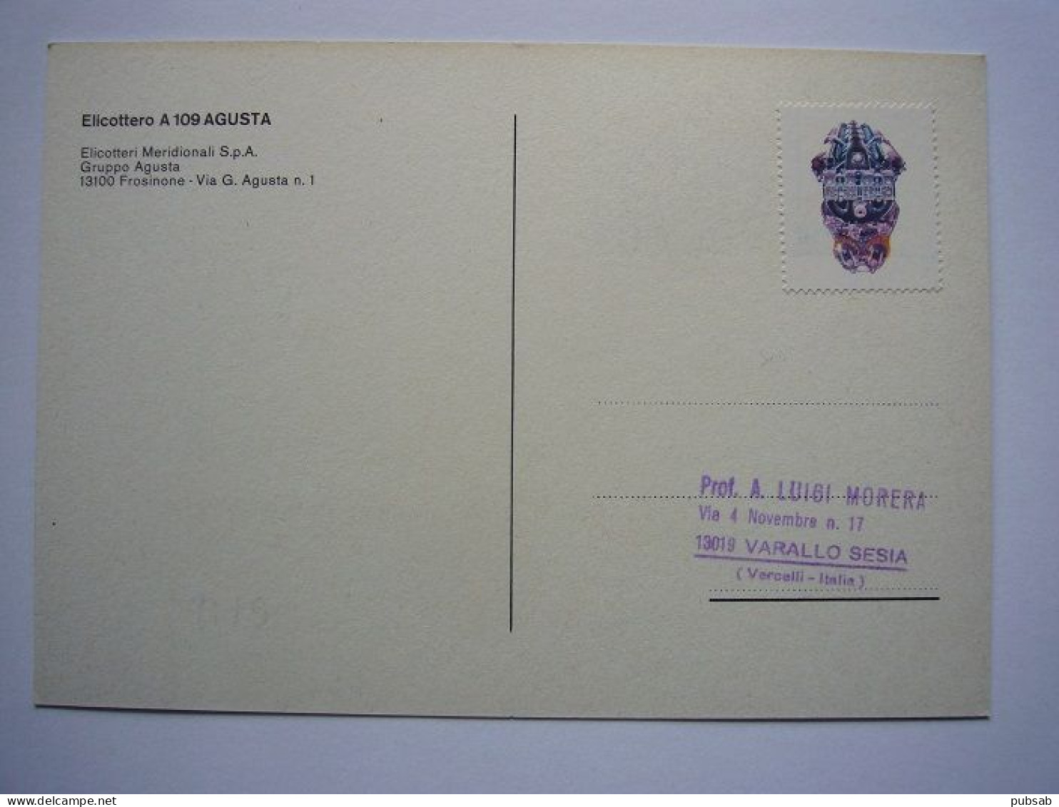 Avion / Airplane / Helicopter / AGUSTA 109A / Carte Maximum / Stamp Carabinieri Italia - Elicotteri