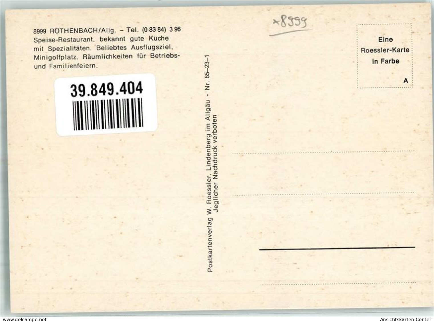 39849404 - Roethenbach Allgaeu - Other & Unclassified