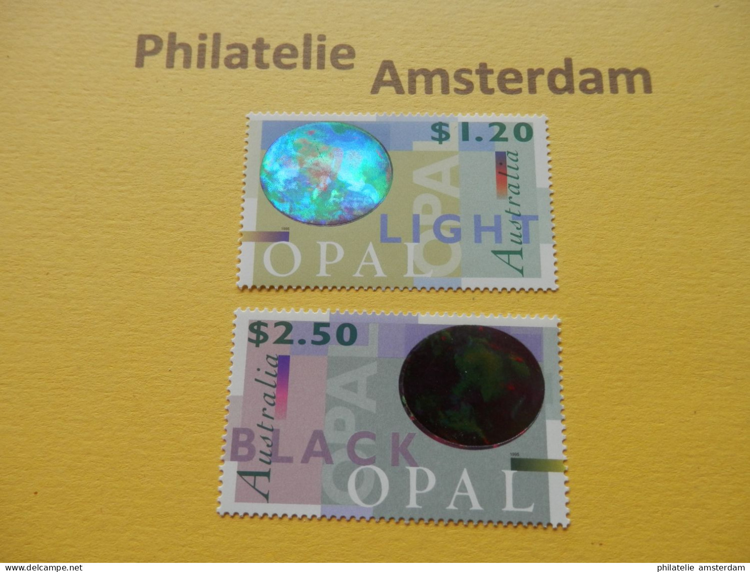 Australia 1995, HOLOGRAM / MINERALS OPAL: Mi 1466-67, ** - Hologramme