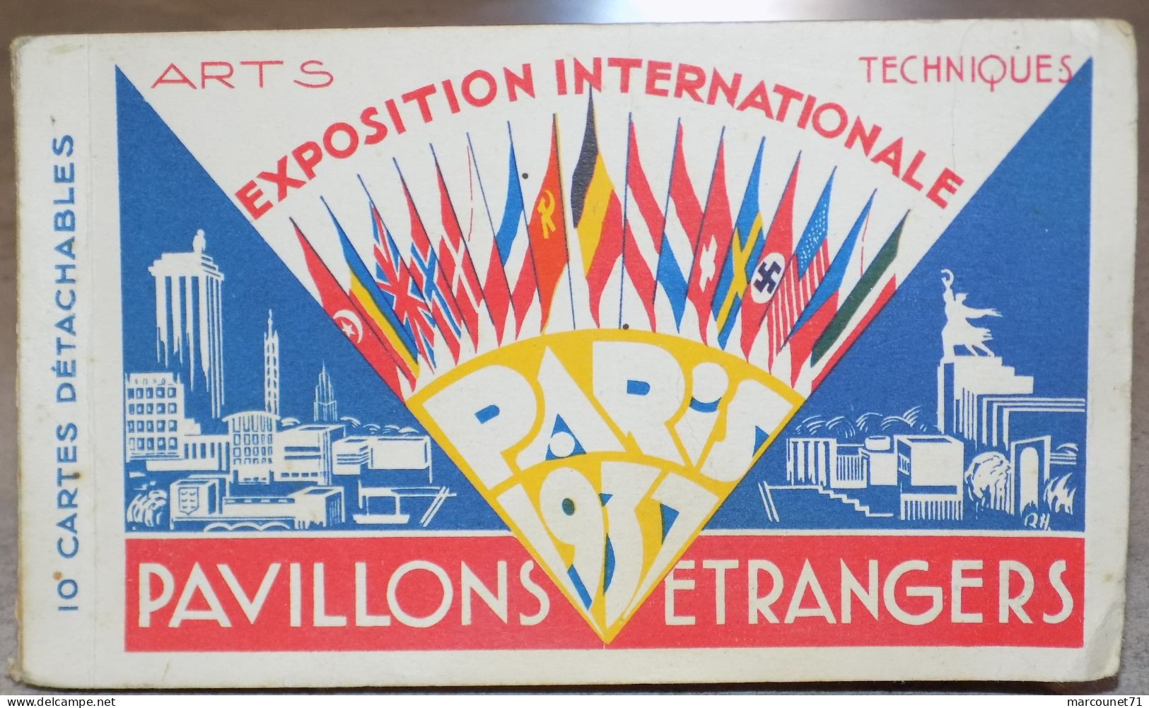 CARNET COMPLET CPA EXPOSITION INTERNATIONALE ARTS TECHNIQUES 1937 PARIS PAVILLONS ETRANGERS - Esposizioni