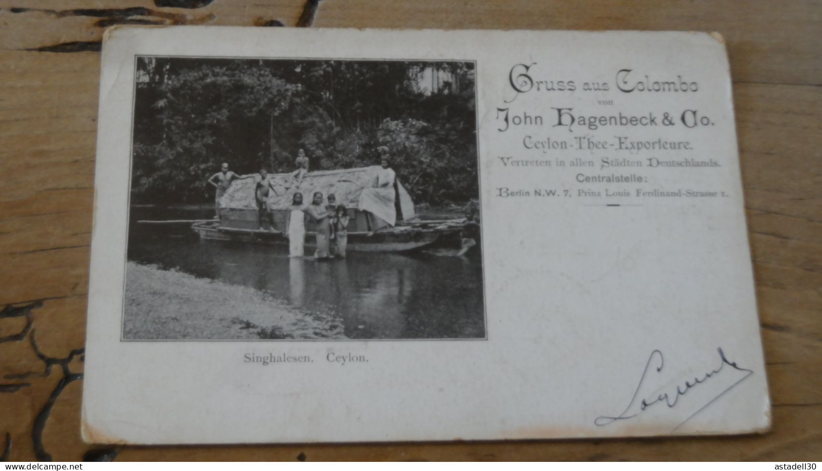Gruss Aus COLOMBO Vom John Hagenbeck & Co Singhalesen ................ BE-18329 - Sri Lanka (Ceylon)