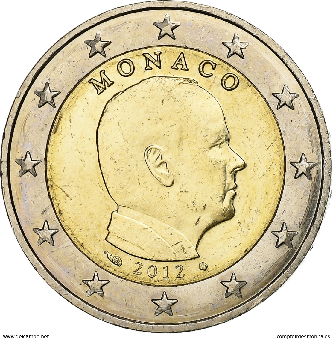 Monaco, Albert II, 2 Euro, 2012, Paris, Bimétallique, SUP+, Gadoury:MC196 - Monaco