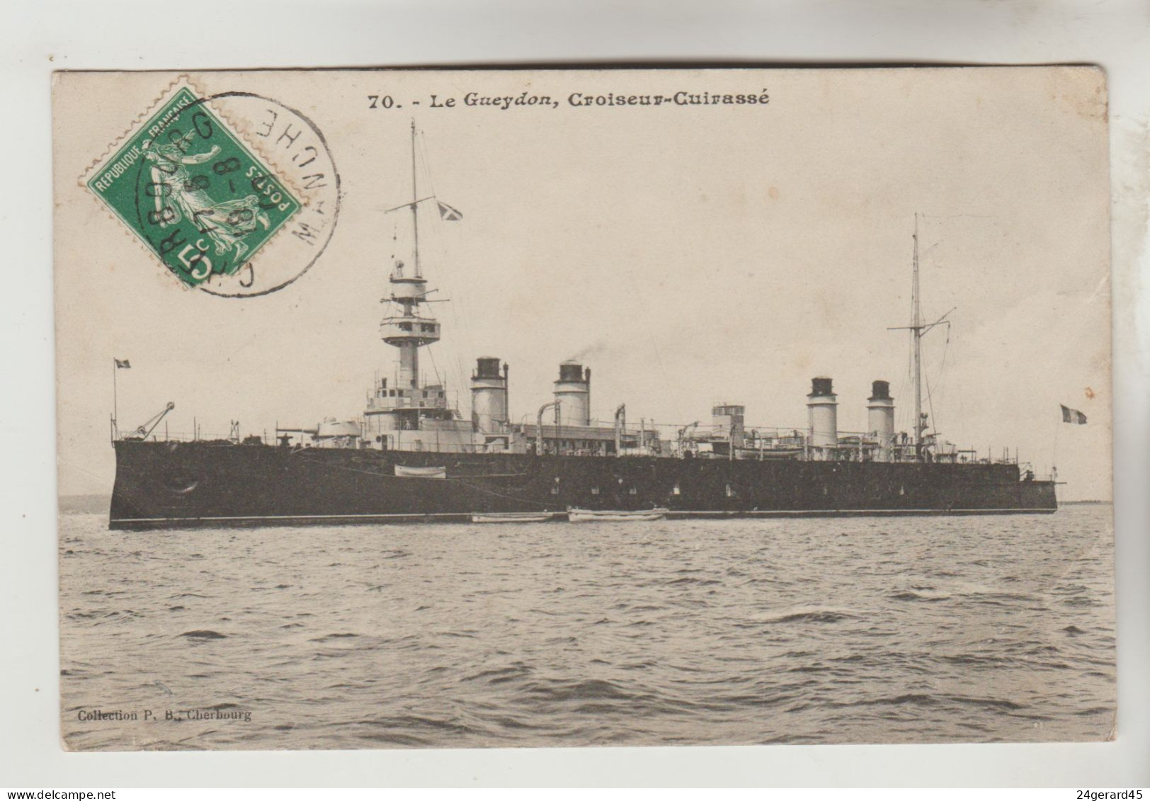 CPA TRANSPORT BATEAU DE GUERRE FRANCE - "LE GUEYDON" Croiseur Cuirassé - Krieg