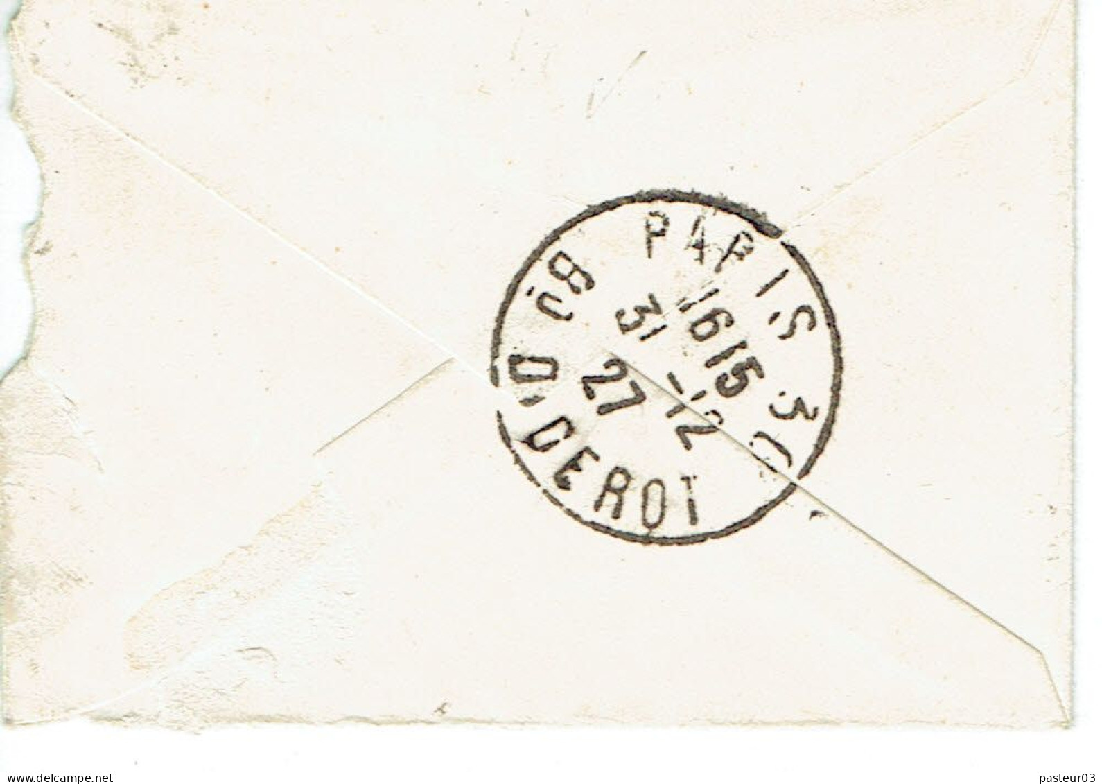 Tarifs Postaux France Du 09-08-1926 (178) Pasteur N° 174 30 C.  Taxe Poste Restante  Payée Avec Timbre Ordinaire + Semeu - 1922-26 Pasteur