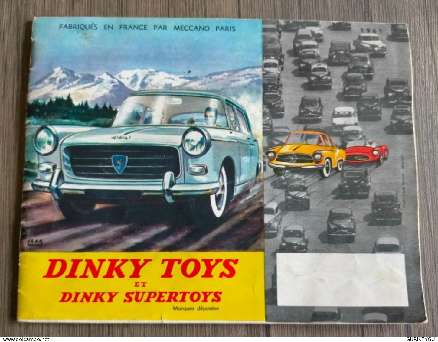 Catalogue DINKY SUPER TOYS 1961 CITROEN DS 19camionnette 2CV Pompier + PRIX PORSCHE MERCEDES Militaire Avion - Sonstige & Ohne Zuordnung