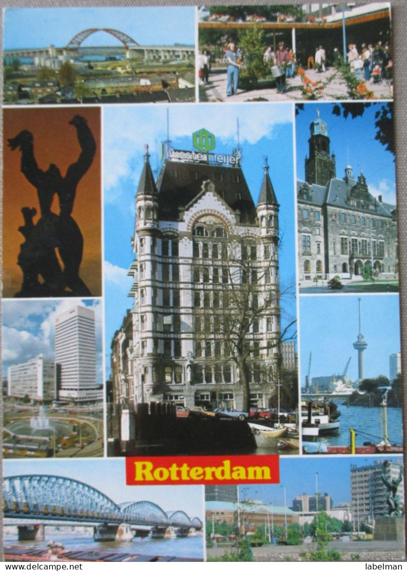 HOLLAND NETHERLAND ROTTERDAM CITY MULTI VIEW KARTE POSTCARD CARTOLINA ANSICHTSKARTE CARTE POSTALE POSTKARTE CARD - Rotterdam