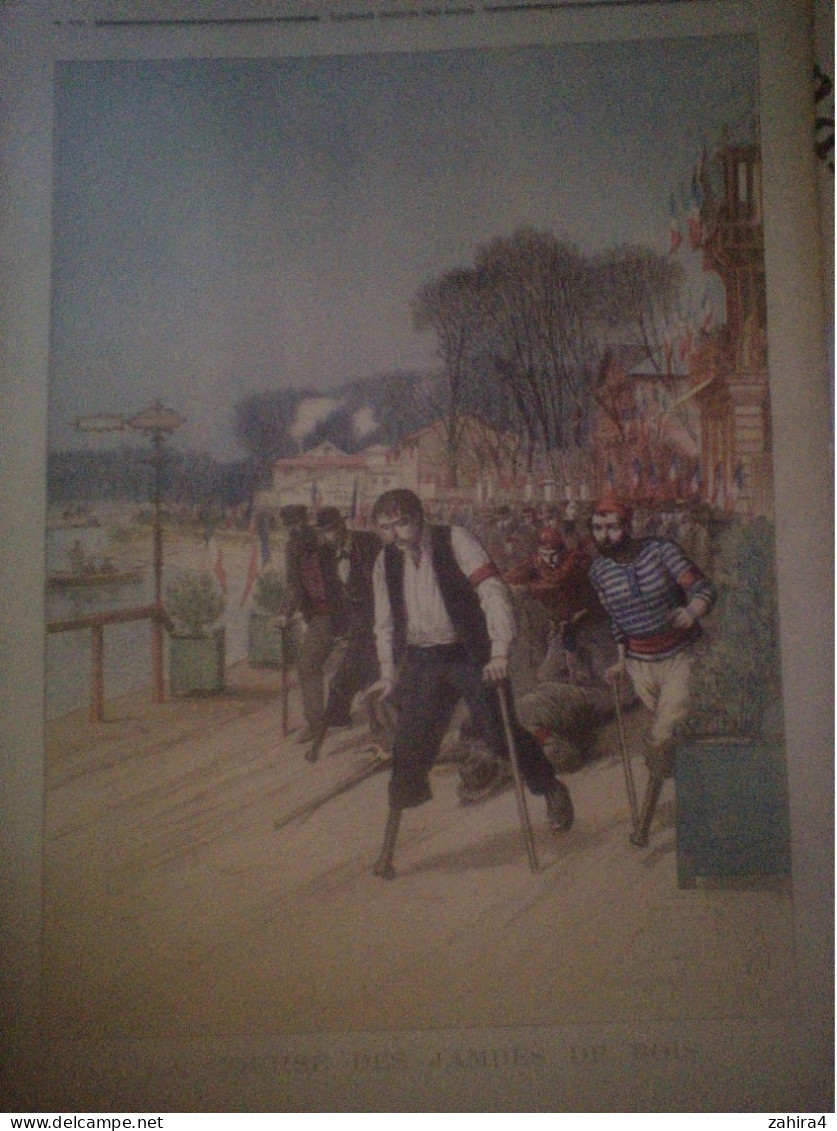 Le Petit Journal 227 Manif. Patriotique Départ 200e Madagascar Course Des Jambes D Bois (1ere FFH) Partition Ryon Darthu - Revistas - Antes 1900