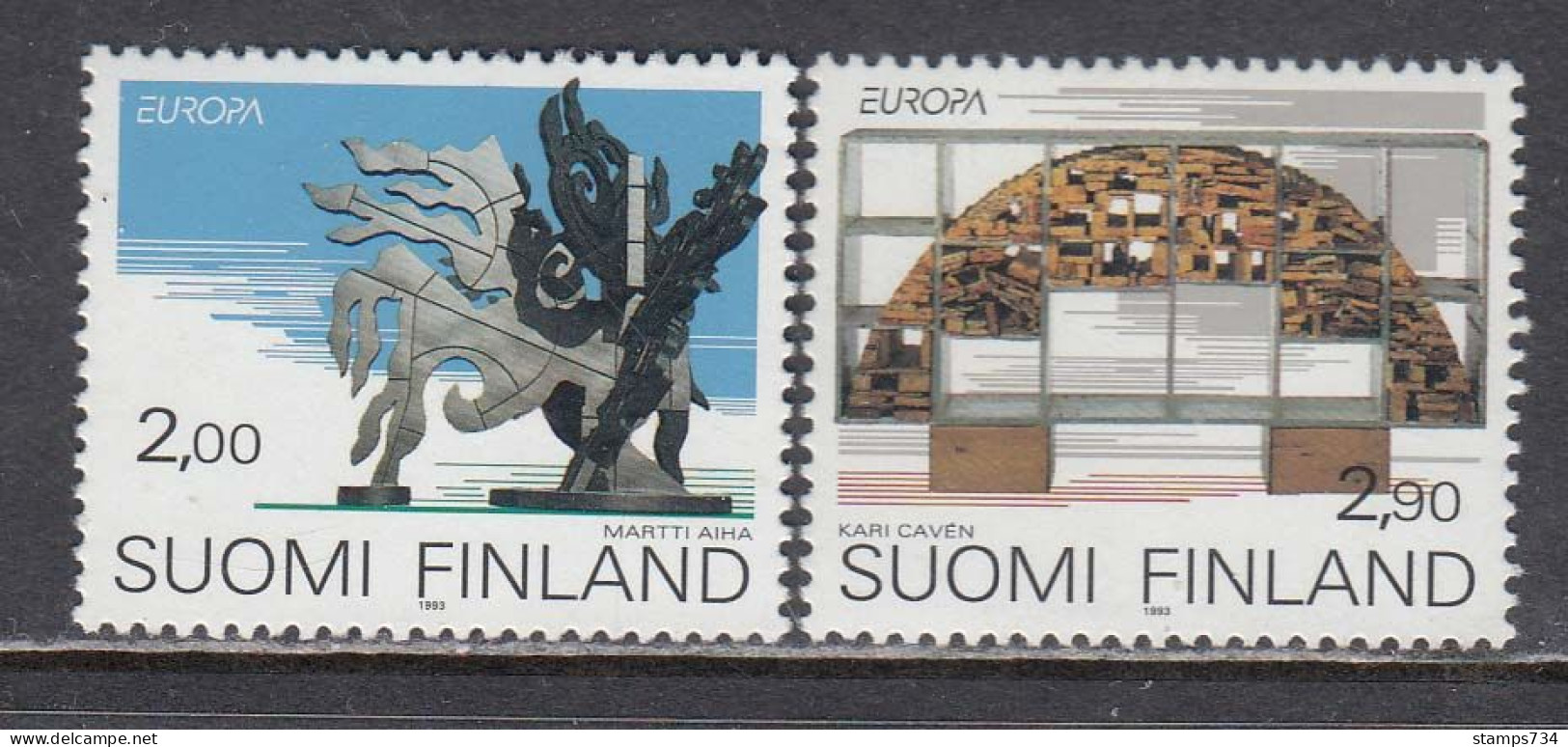 Finland 1993 - EUROPA: Contemporary Arts, Mi-Nr. 1206/07, MNH** - Nuevos