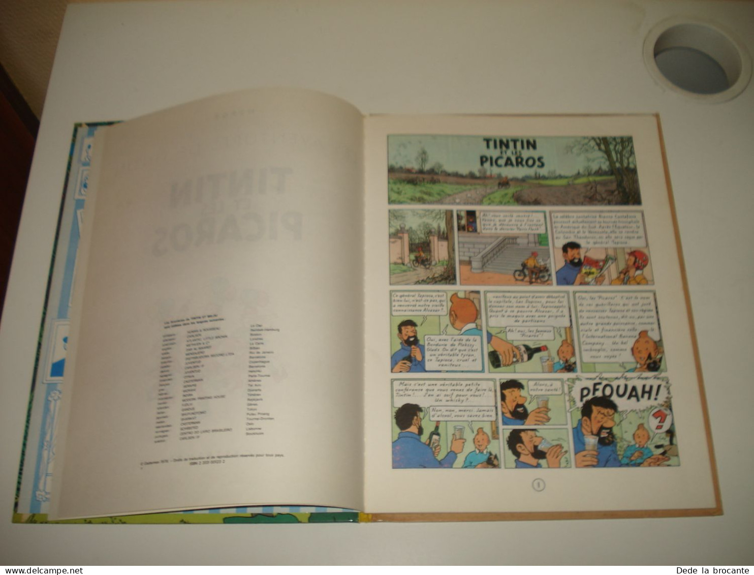 C54 (3)/ Tintin " Et Les Picaros " EO 1976 - C 1 - 24 Traductions - Superbe état - Tintin