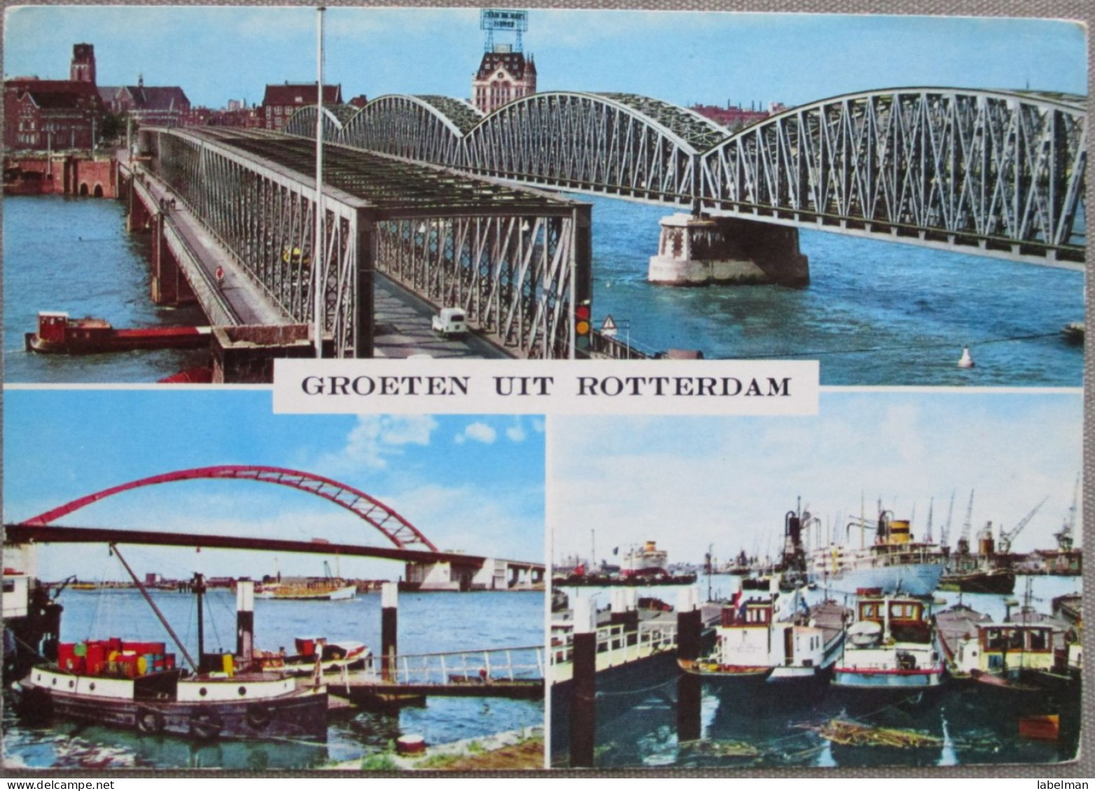 HOLLAND NETHERLAND ROTTERDAM CITY BRIDGE MULTI VIEW KARTE POSTCARD CARTOLINA ANSICHTSKARTE CARTE POSTALE POSTKARTE CARD - Rotterdam