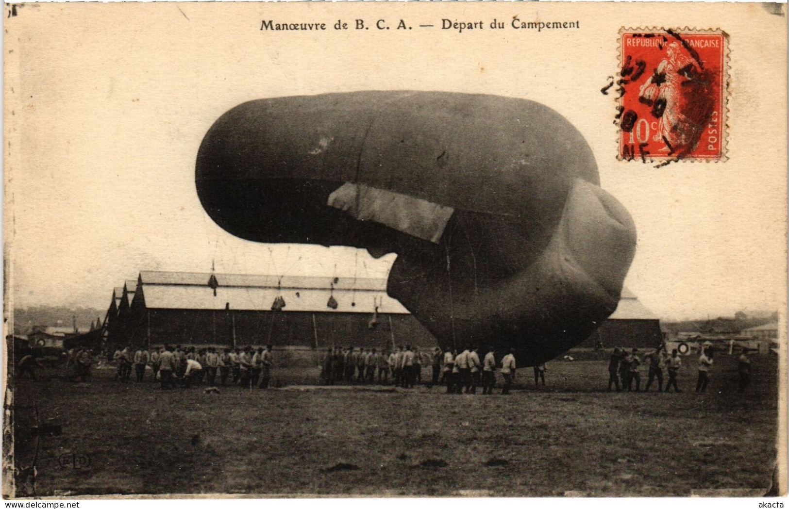 PC AVIATION BALLOON MANOEUVRE DE B.C.A. (a54100) - Globos