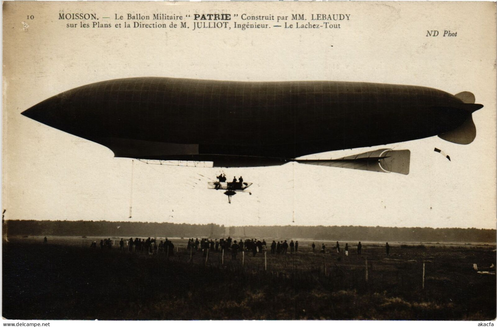 PC AVIATION DIRIGÉABLE PATRIE MOISSON (a54031) - Zeppeline