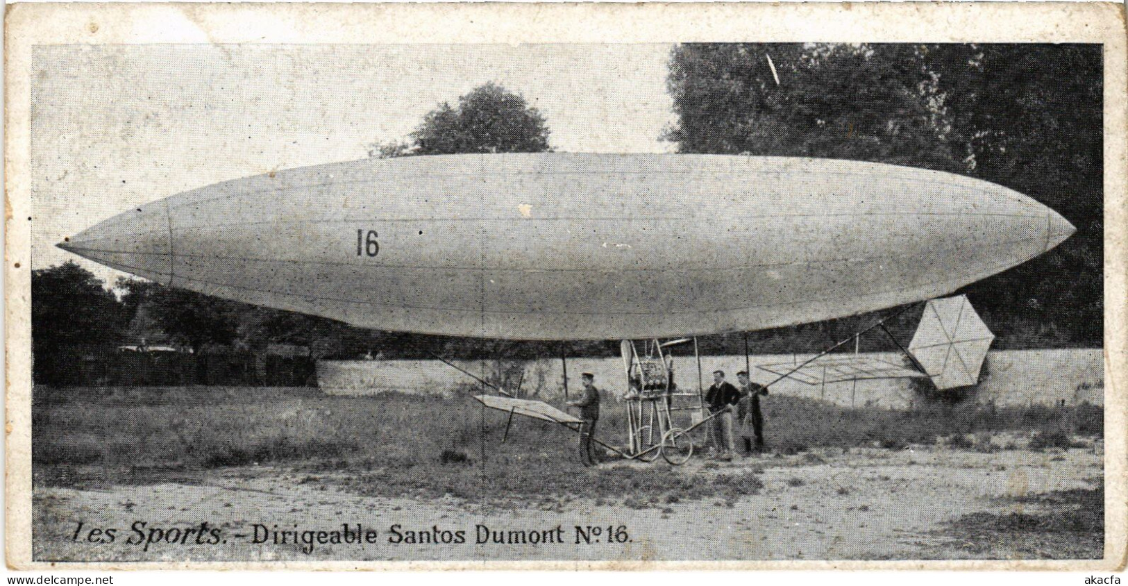 PC AVIATION DIRIGÉABLE SANTOS DUMONT NO 16 (a54014) - Zeppeline