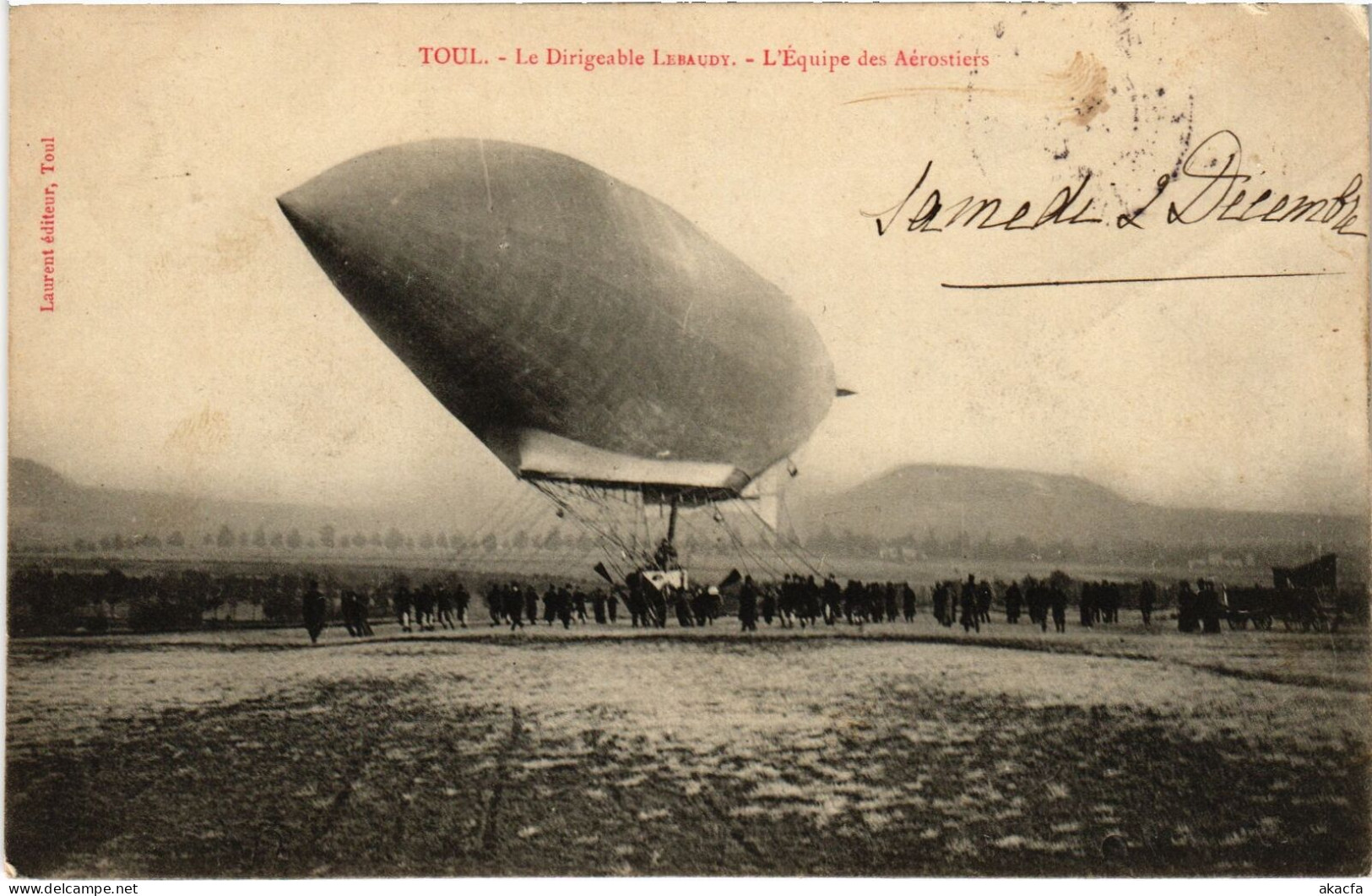 PC AVIATION DIRIGÉABLE LEBAUDY TOUL (a53968) - Zeppeline