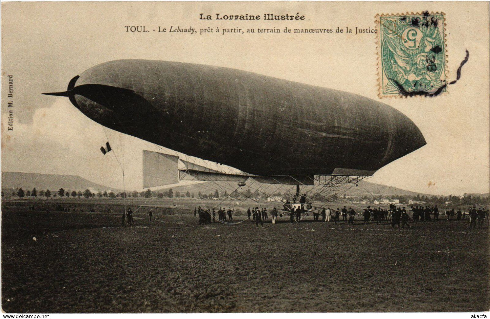 PC AVIATION DIRIGÉABLE LEBAUDY PRET A PARTIR TOUL (a53964) - Zeppeline