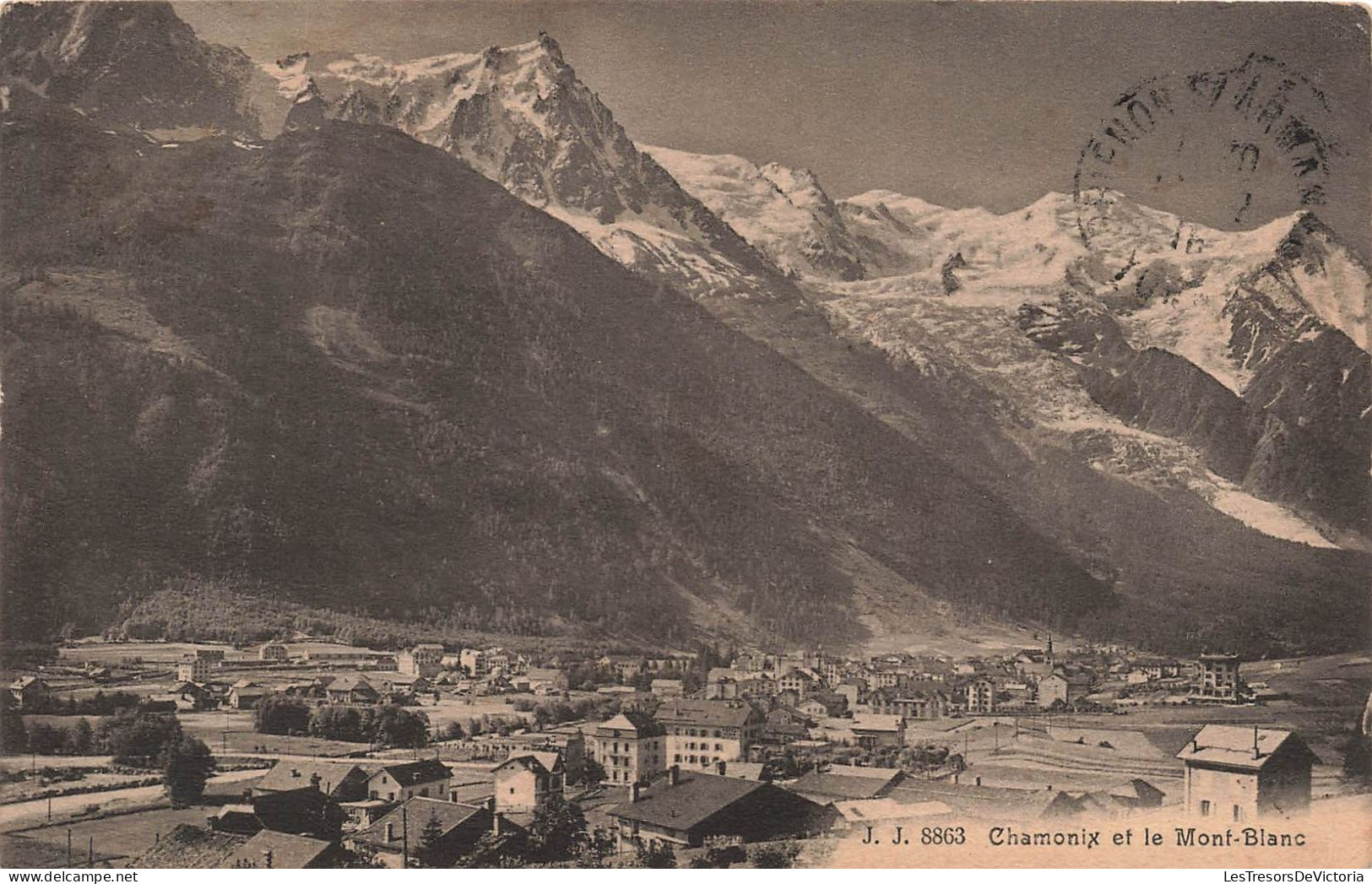 FRANCE - Chamonix Mont Blanc (Haute Savoie) - Vue Sur Une Partie De La Ville - Carte Postale Ancienne - Chamonix-Mont-Blanc
