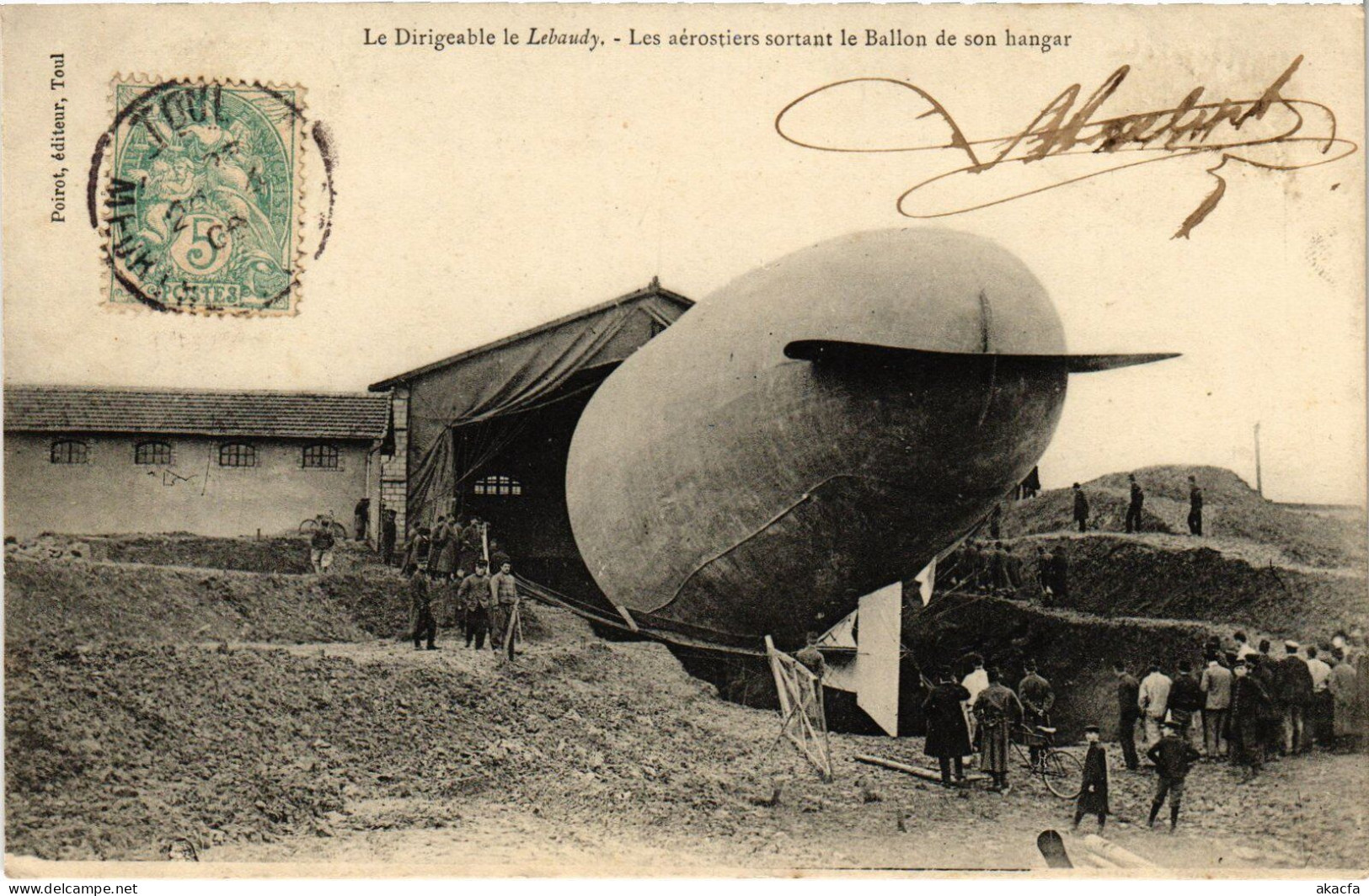 PC AVIATION DIRIGÉABLE LEBAUDY HANGAR TOUL (a53963) - Zeppeline
