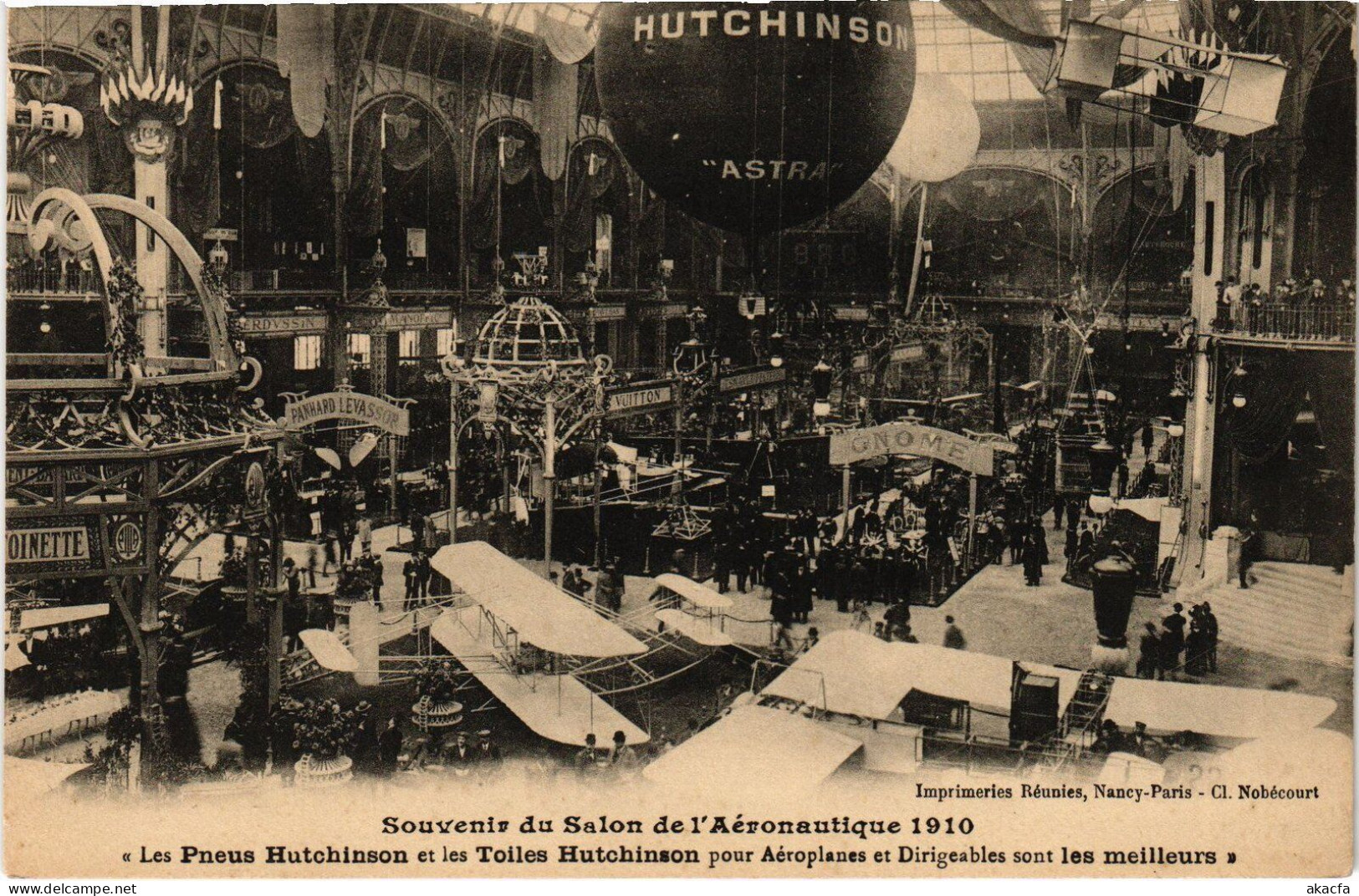 PC AVIATION EXPO DE LOCOMOTION AERIENNE 1910 PARIS HUTCHINSON (a53946) - Demonstraties