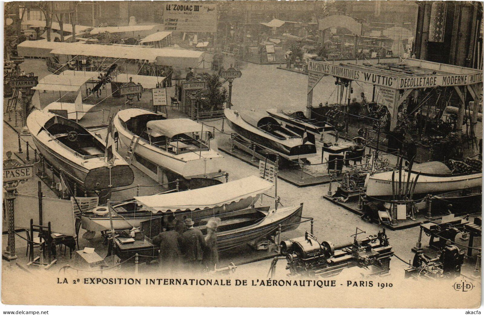 PC AVIATION EXPO DE LOCOMOTION AERIENNE 2E PARIS 1910 (a53924) - Meetings