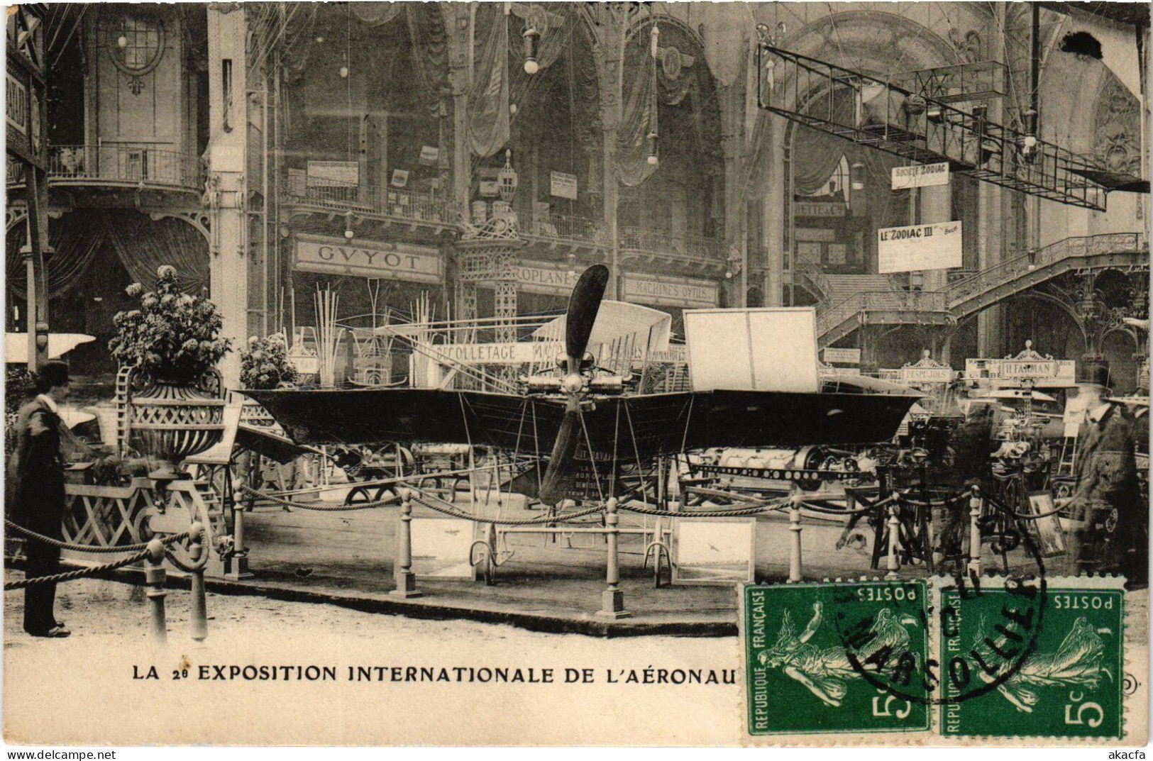 PC AVIATION EXPO DE LOCOMOTION AERIENNE 2E PARIS 1910 (a53923) - Riunioni