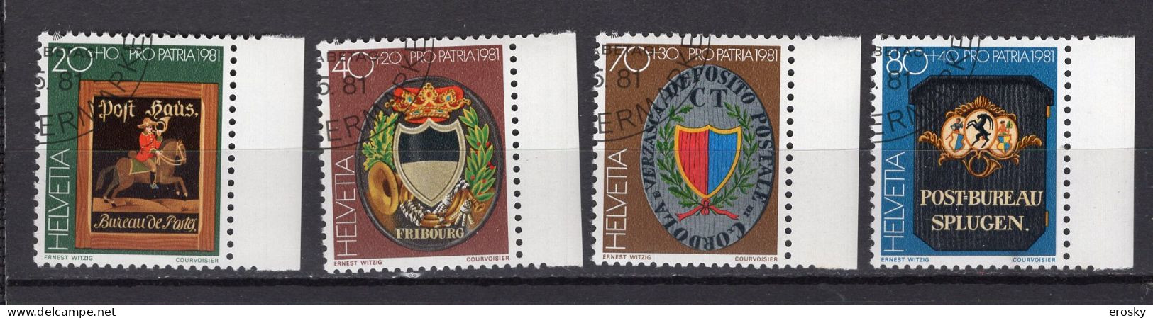 T3212 - SUISSE SWITZERLAND Yv N°1128/31 Pro Patria Fete Nationale - Used Stamps