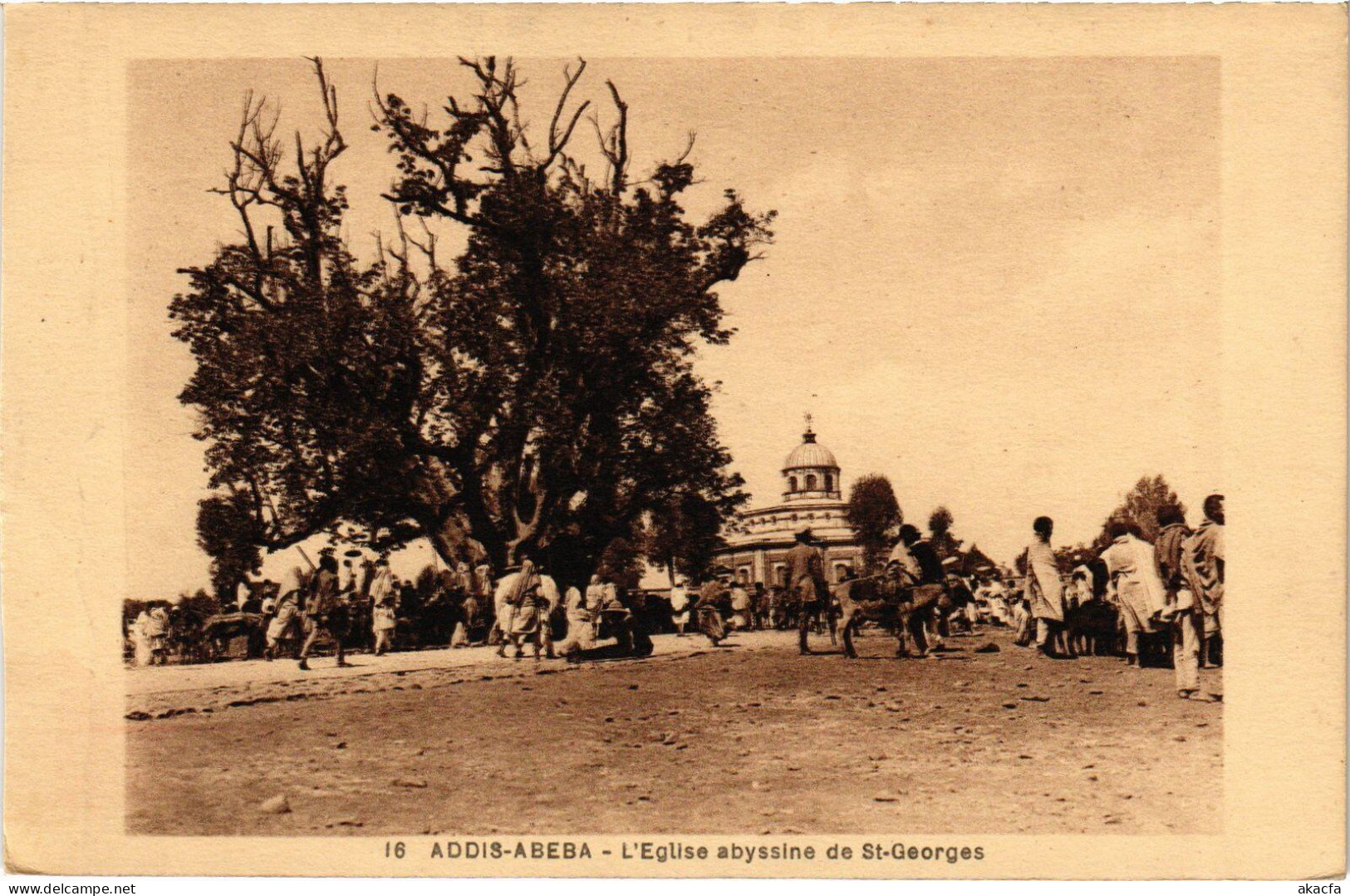 PC ETHIOPIA ADDIS-ABABA EGLISE ABYSSINE DE ST-GEORGES (a53773) - Ethiopia