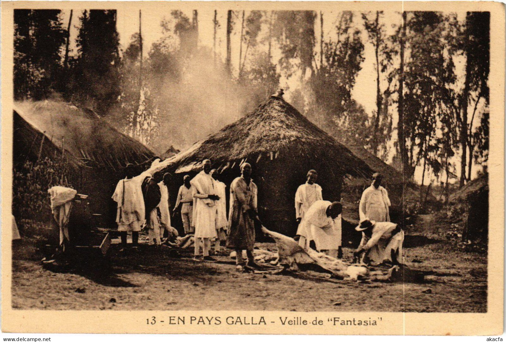 PC ETHIOPIA EN PAYS GALLA VEILLE DE FANTASIA (a53637) - Äthiopien