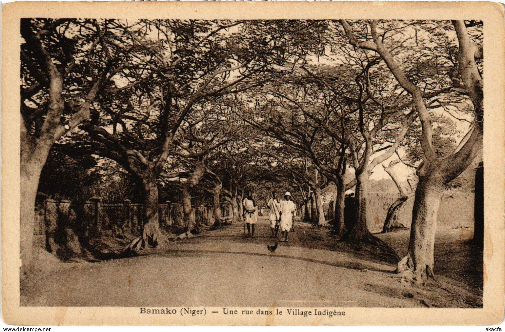 PC MALI BAMAKO UNE RUE DANS LE VILLAGE INDIGENE (a53540) - Mali