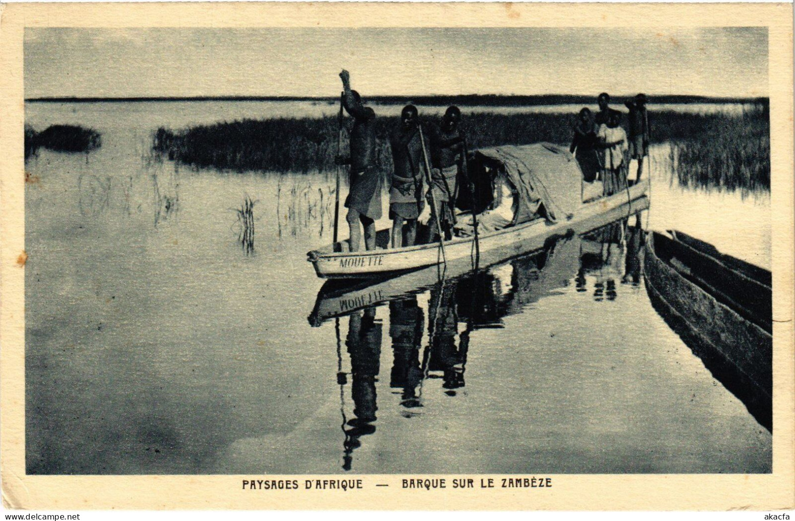 PC ZAMBIA BARQUE SUR LE ZAMBEZE (a53506) - Zambie