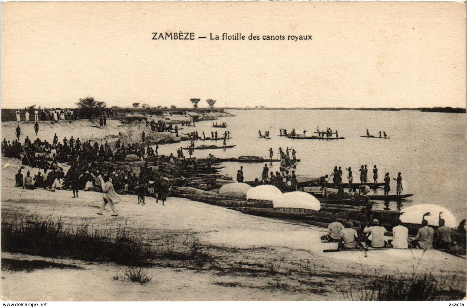 PC ZAMBIA LA FLOTILLE DES CANOTS ROYAUX (a53502) - Zambie