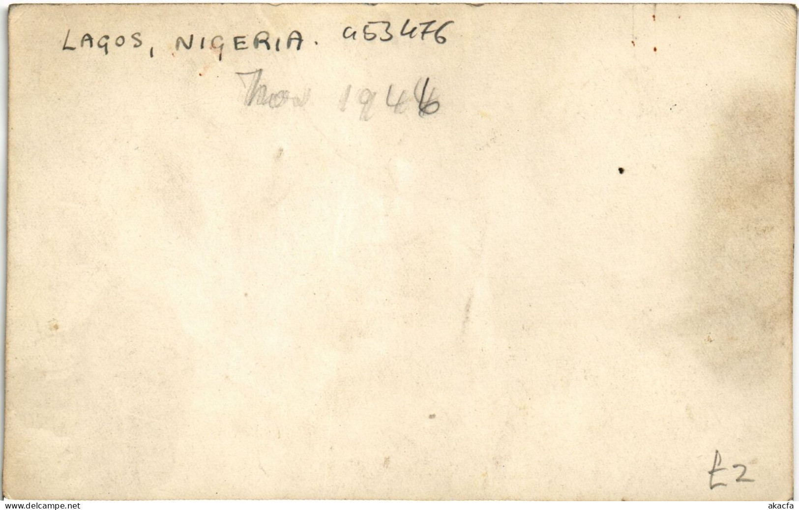 PC NIGERIA LAGOS REAL PHOTO POSTCARD (a53476) - Nigeria