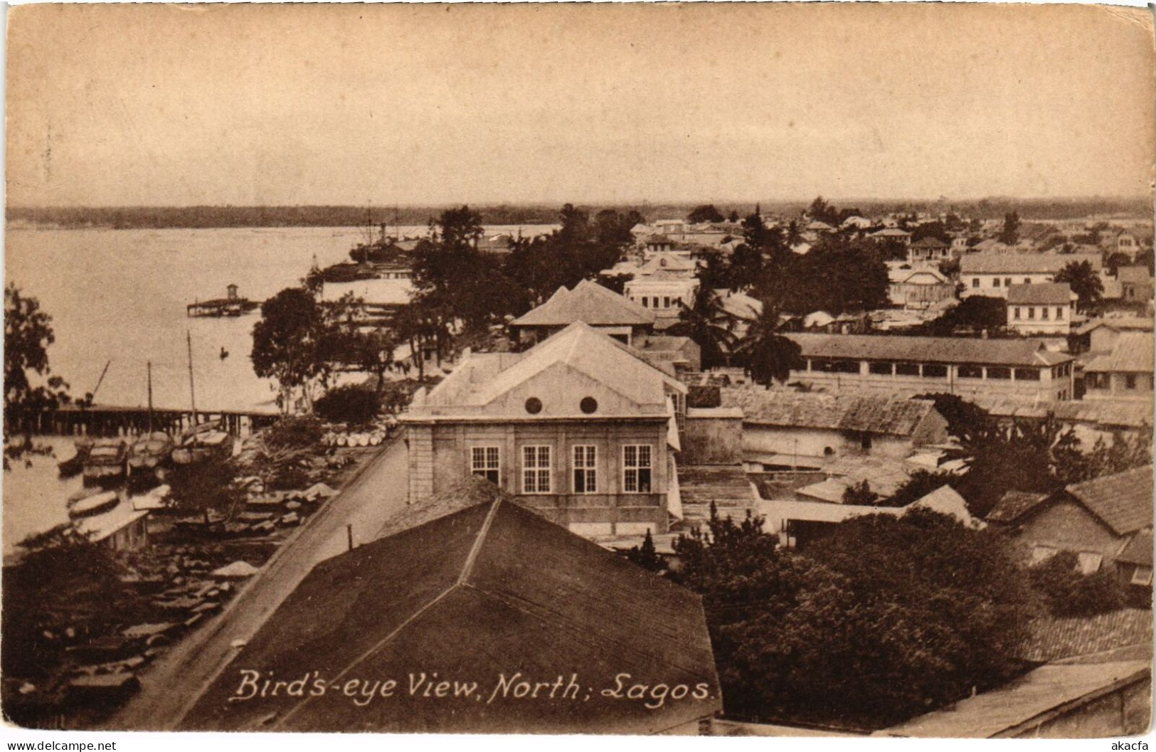 PC NIGERIA LAGOS BIRD'S EYE VIEW (a53463) - Nigeria