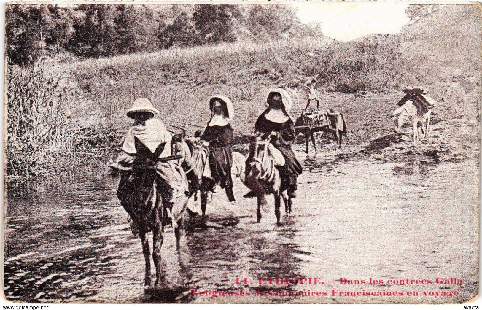 PC ETHIOPIA DANS LES CONTRÉES GALLA MISSIONARIES (a53385) - Ethiopië