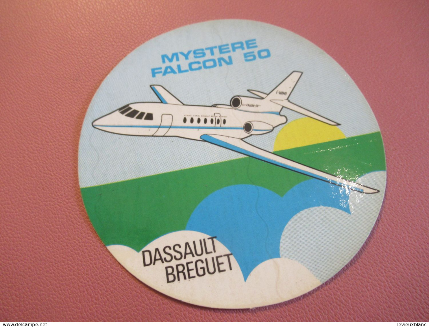 Militaria/ Auto-Collant D'époque/ MYSTERE FALCON 50/ Dassault-Breguet/ TaKtik/Vers 1975-1985         AV47 - Aviación