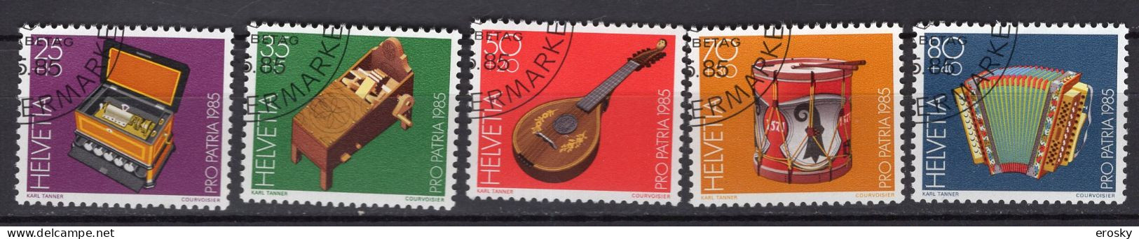 T3215 - SUISSE SWITZERLAND Yv N°1225/29 Pro Patria Fete Nationale - Used Stamps